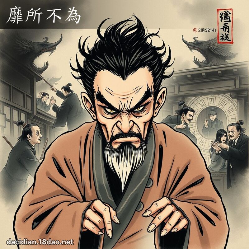 靡所不为 配图