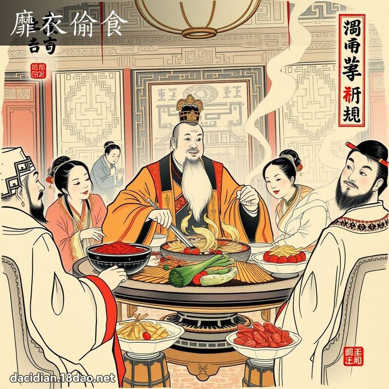 靡衣偷食 配图