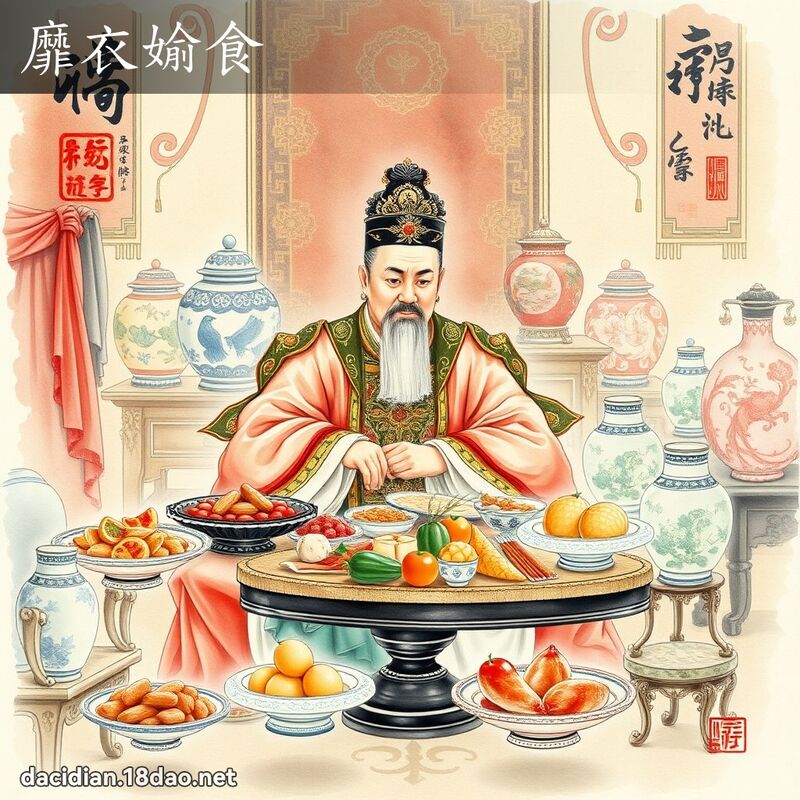 靡衣媮食 配图