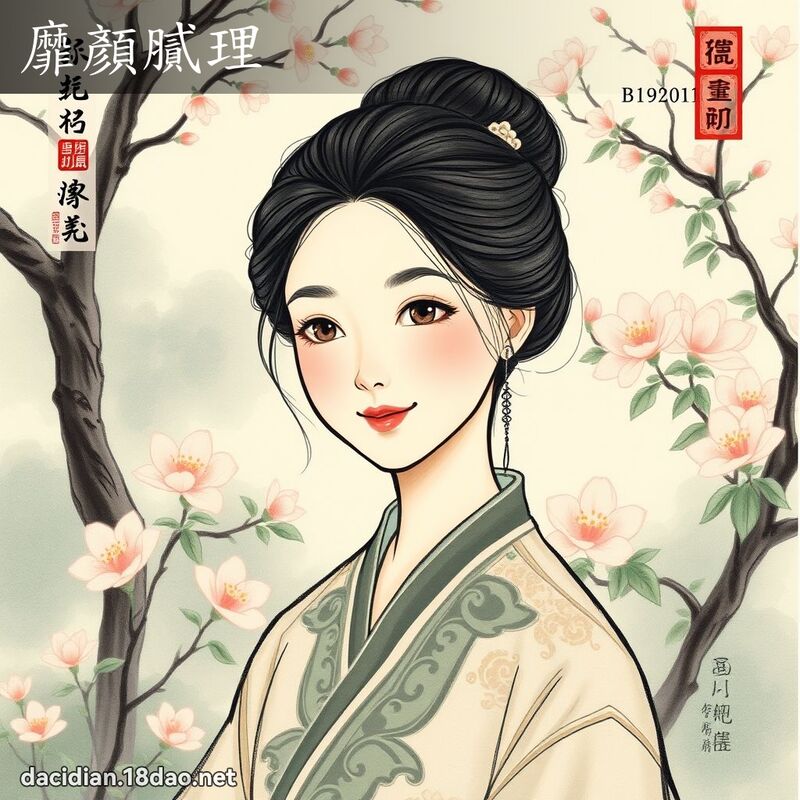 靡顏腻理 配图