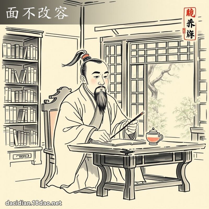 面不改容 配图