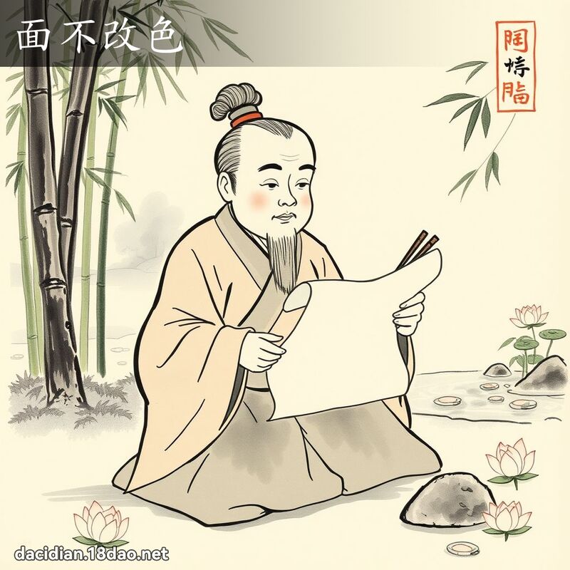 面不改色 配图