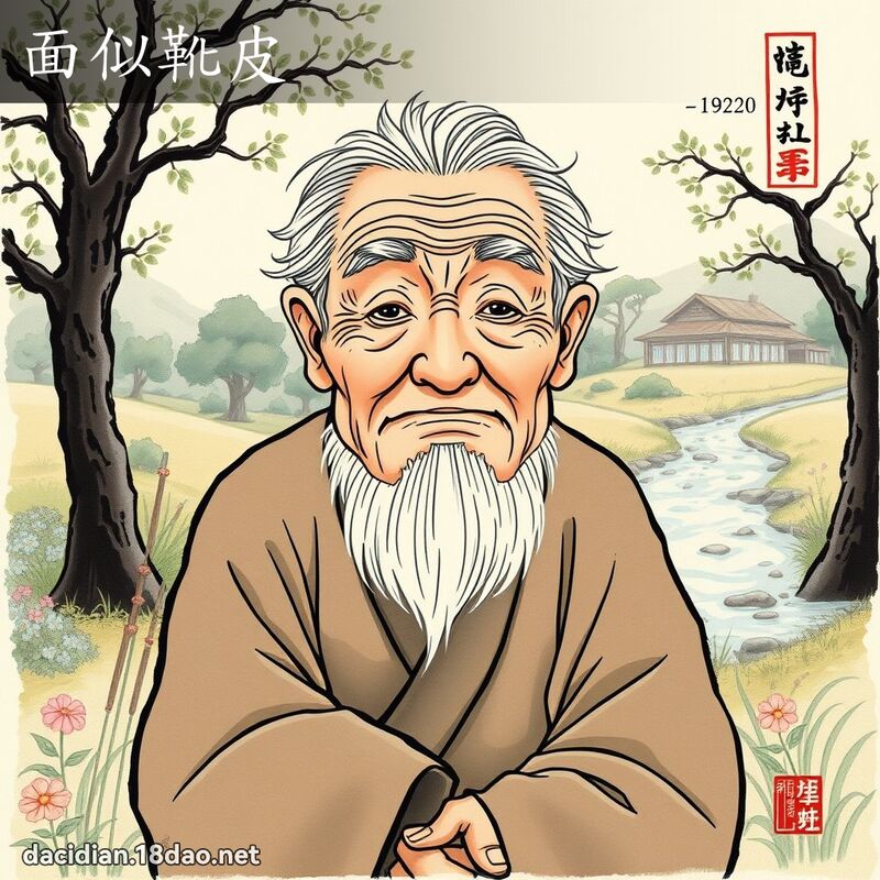 面似靴皮 配图