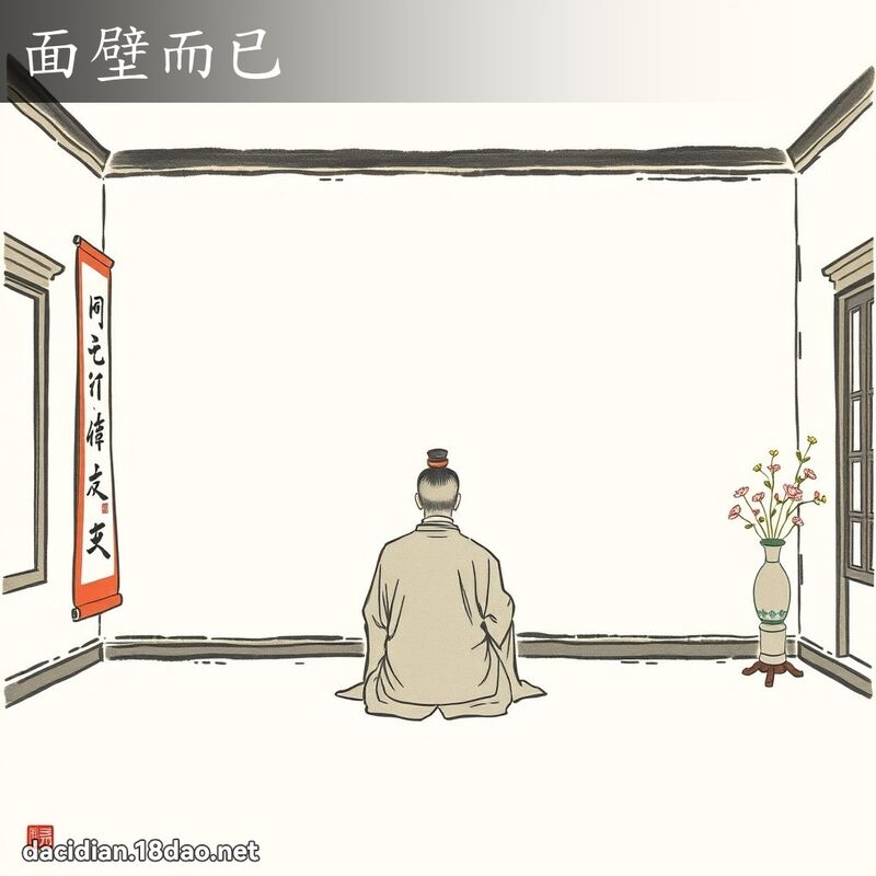 面壁而已 配图
