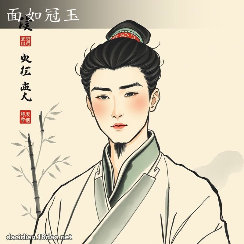 面如冠玉 配图