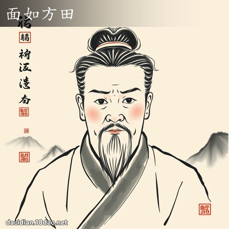 面如方田 配图