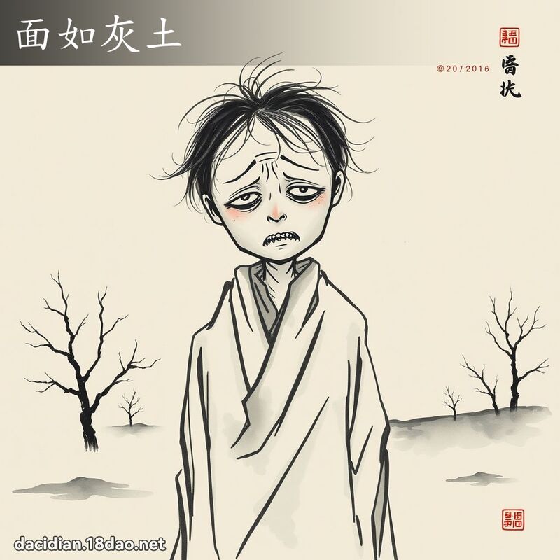 面如灰土 配图