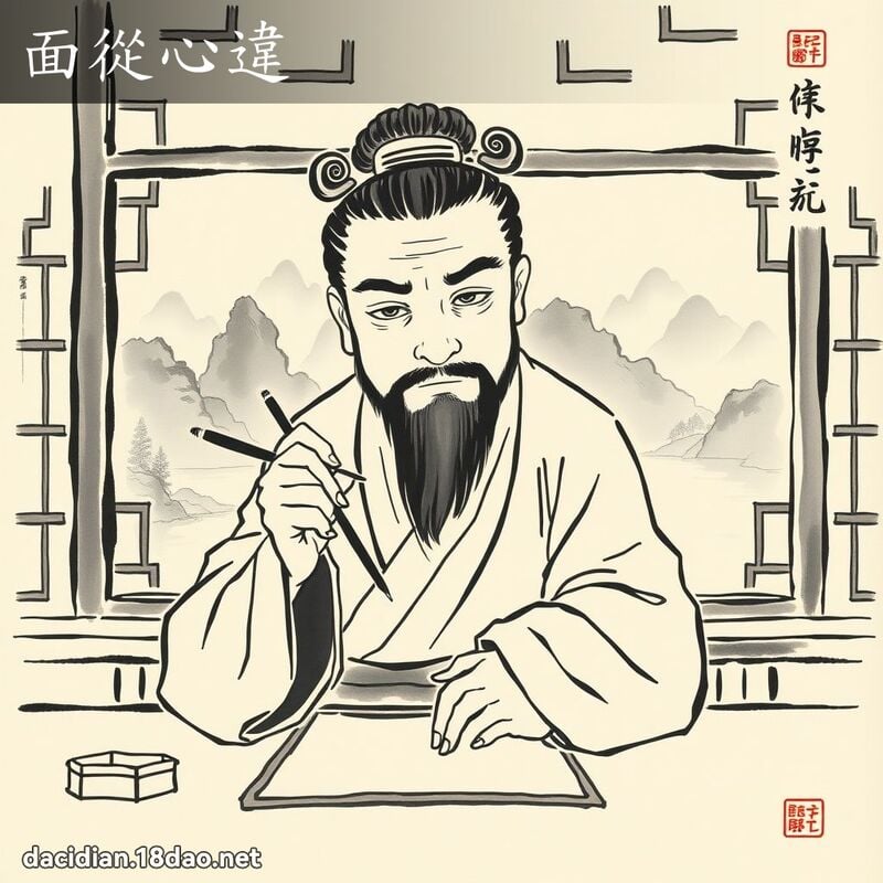 面從心違 配图