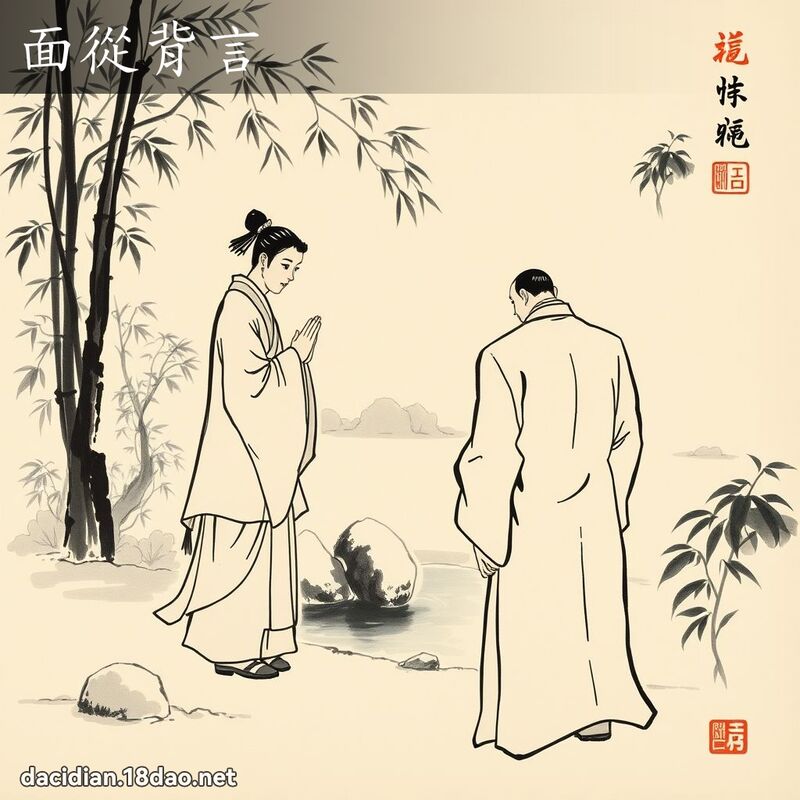 面從背言 配图