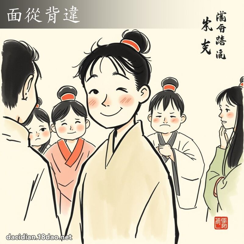 面從背違 配图