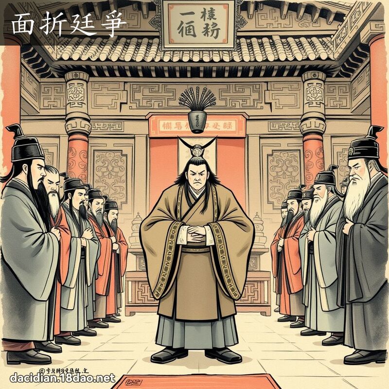 面折廷爭 配图