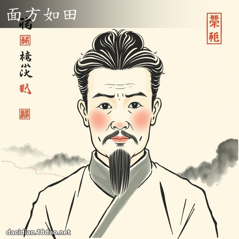面方如田 配图