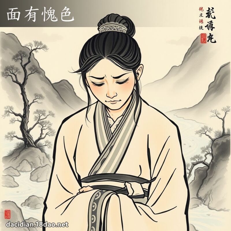 面有愧色 配图