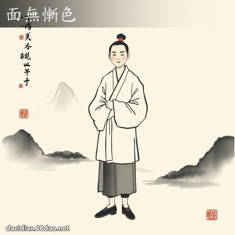面無慚色 配图