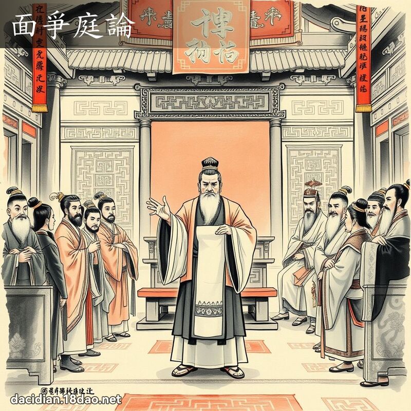 面爭庭論 配图