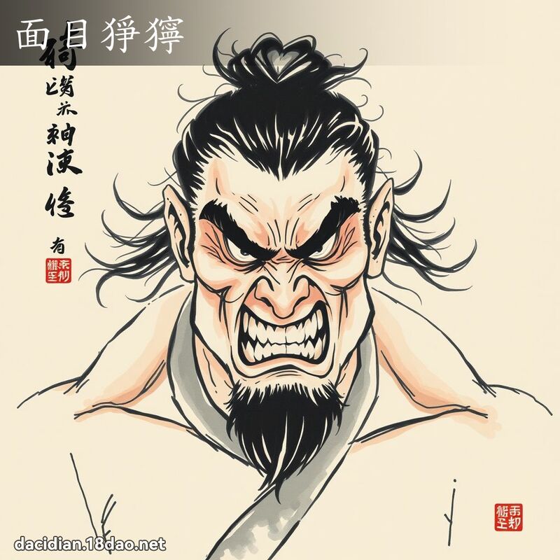 面目猙獰 配图