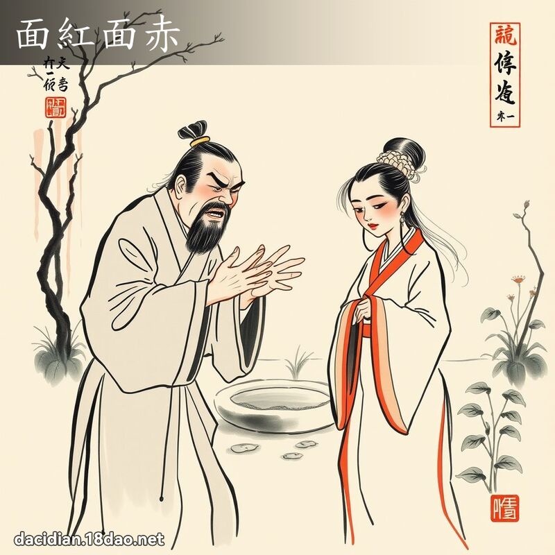 面紅面赤 配图