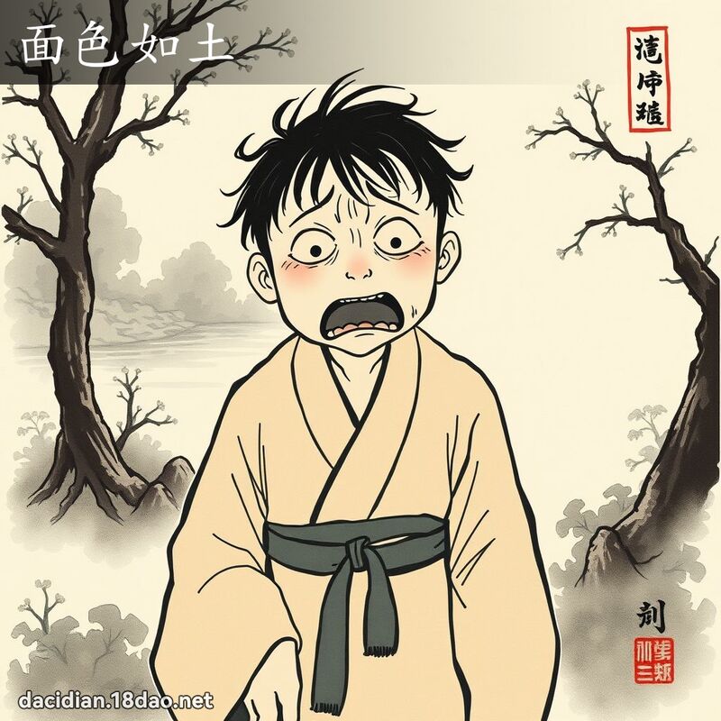 面色如土 配图