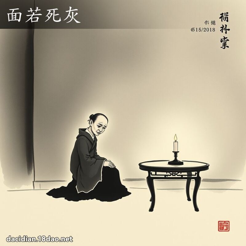 面若死灰 配图