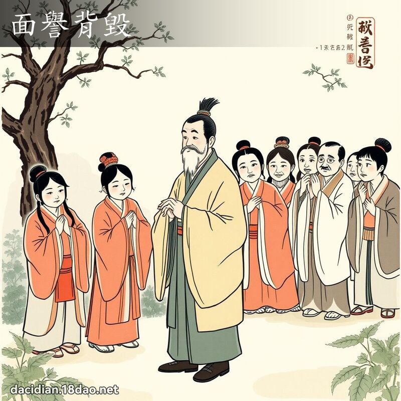 面譽背毀 配图