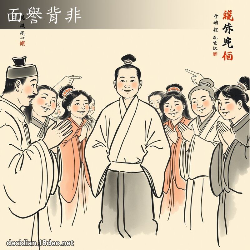 面譽背非 配图