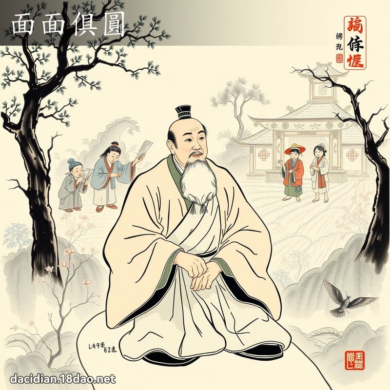 面面俱圓 配图