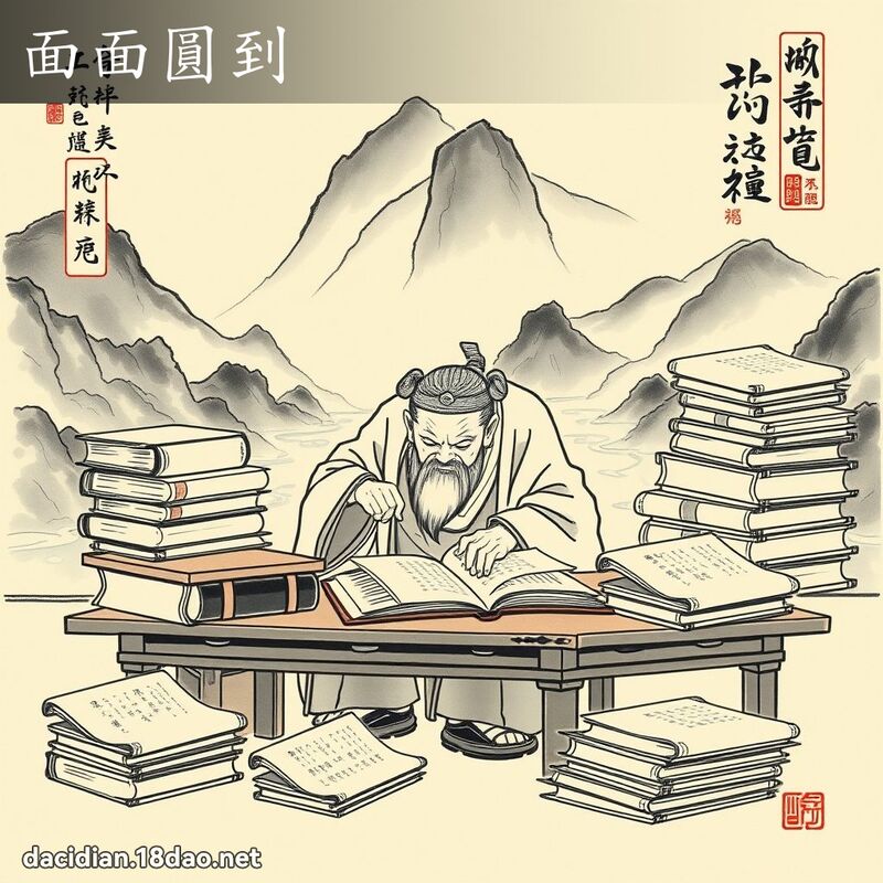 面面圓到 配图