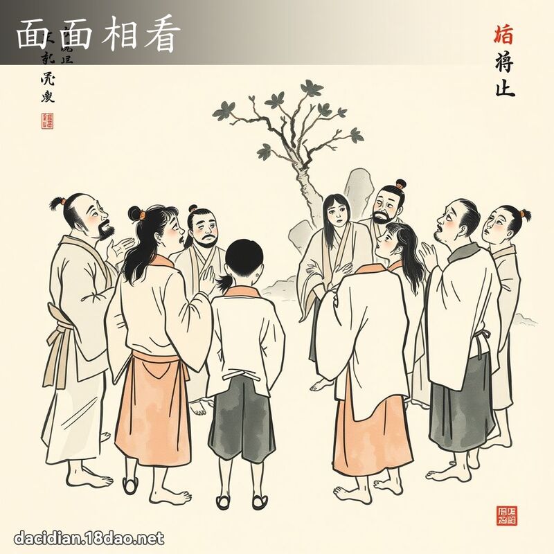 面面相看 配图