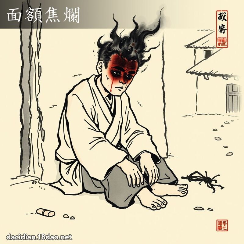 面額焦爛 配图