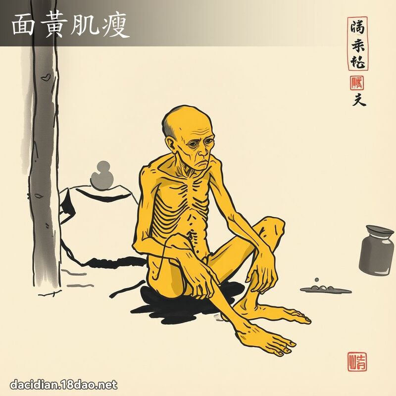 面黃肌瘦 配图