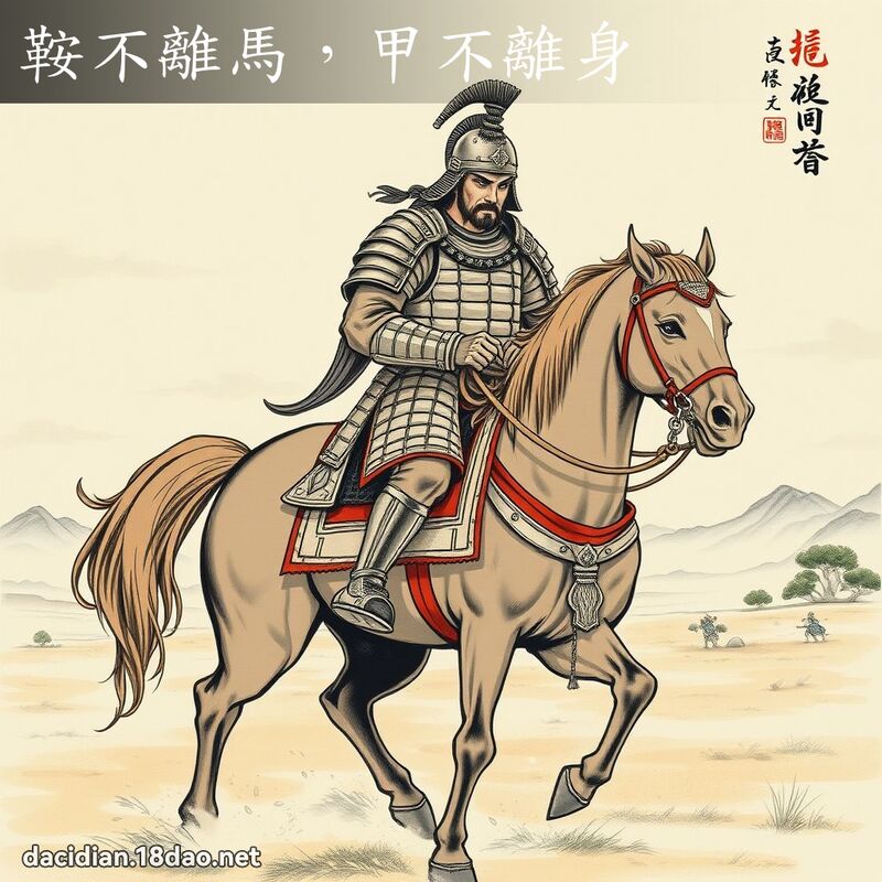 鞍不離馬,甲不離身 配图