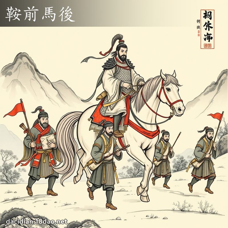 鞍前馬後 配图