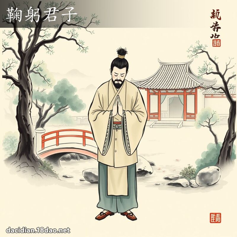鞠躬君子 配图