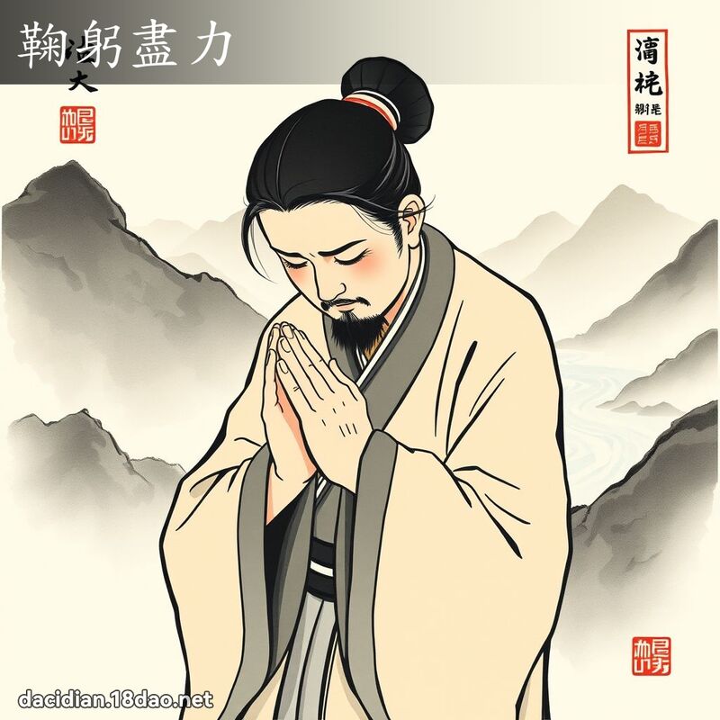 鞠躬盡力 配图