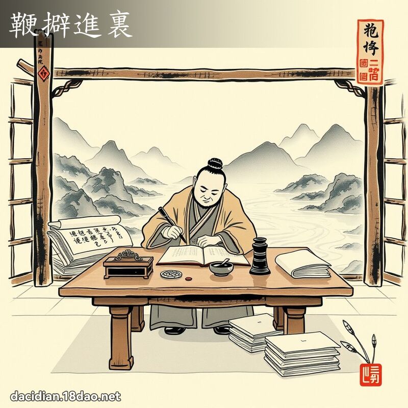 鞭擗進裏 配图