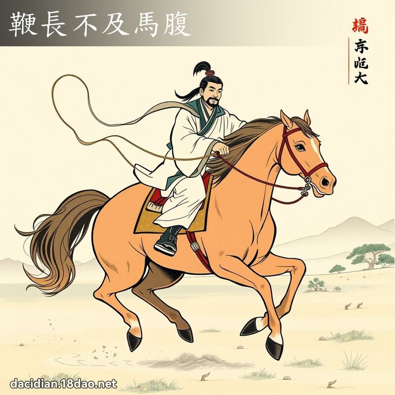 鞭長不及馬腹 配图