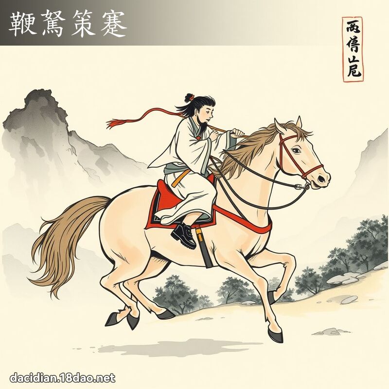 鞭駑策蹇 配图