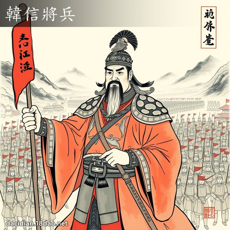 韓信將兵 配图