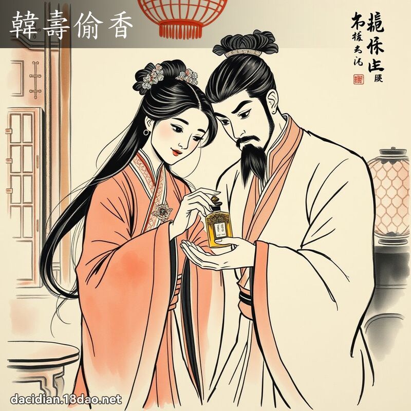 韓壽偷香 配图