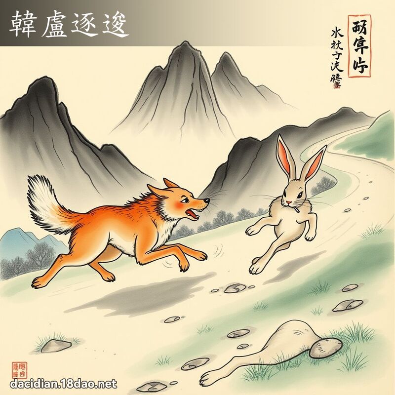 韓盧逐逡 配图