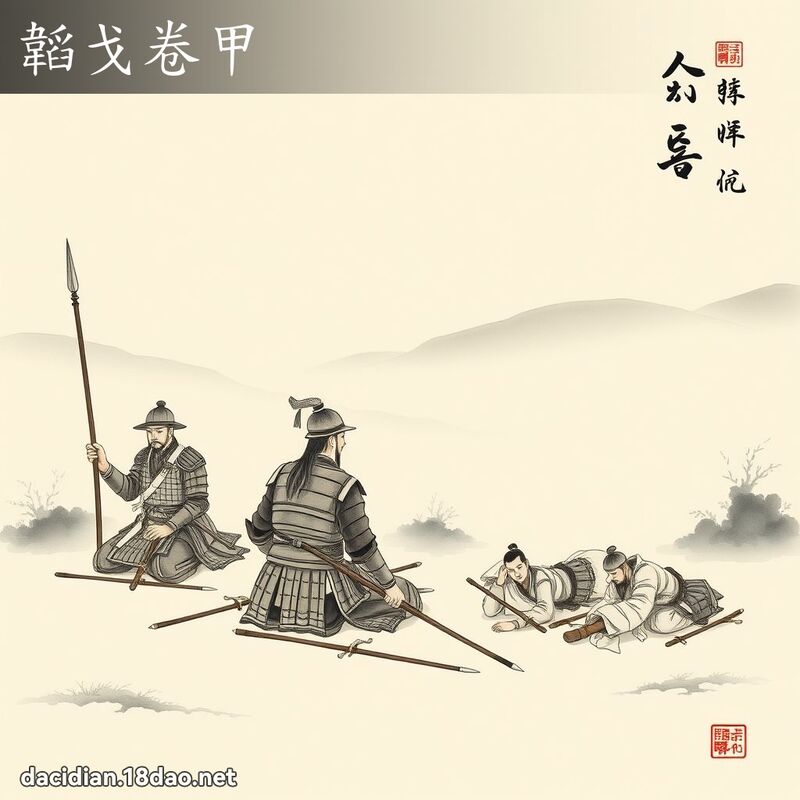 韜戈卷甲 配图