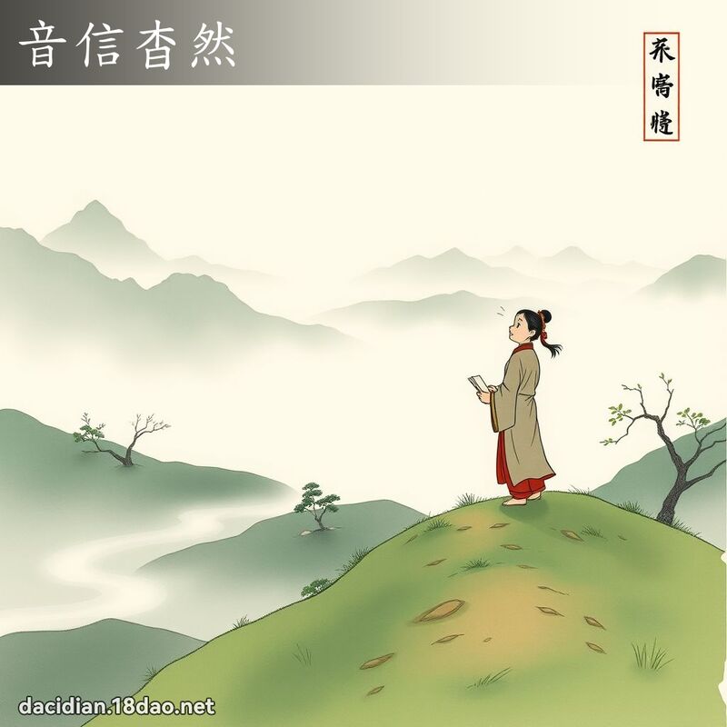 音信杳然 配图