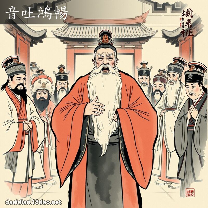 音吐鴻暢 配图
