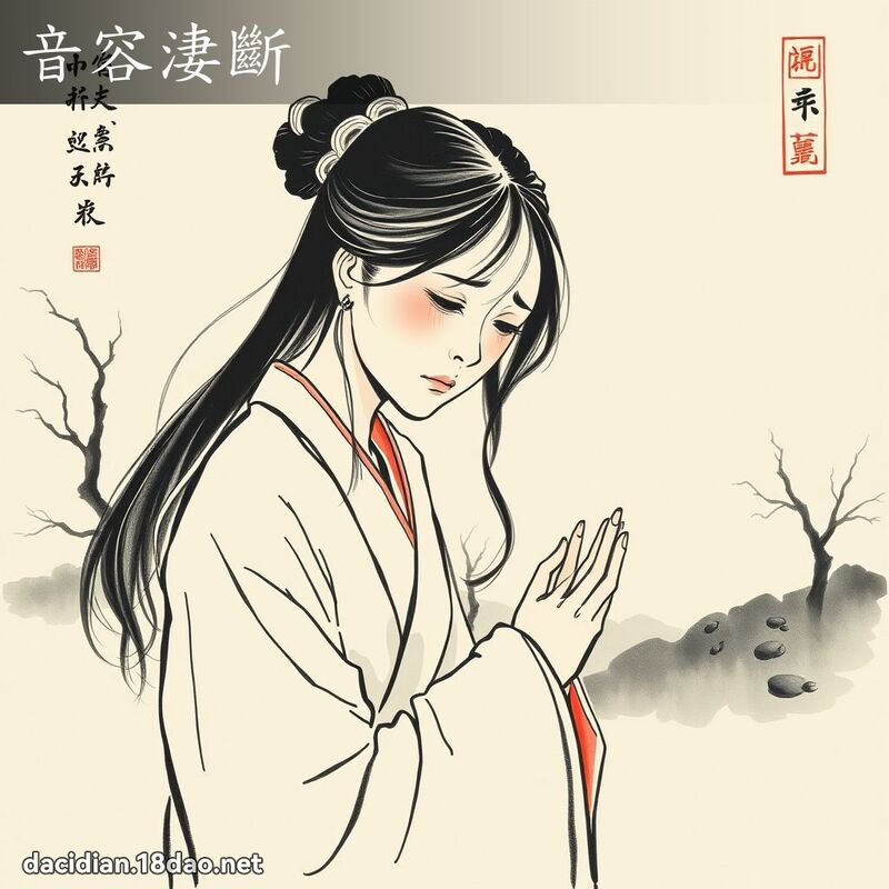音容淒断 配图