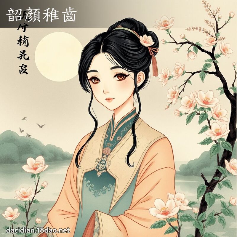 韶顏稚齿 配图