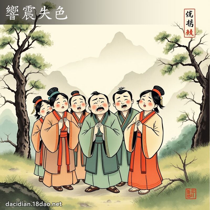 响震失色 配图