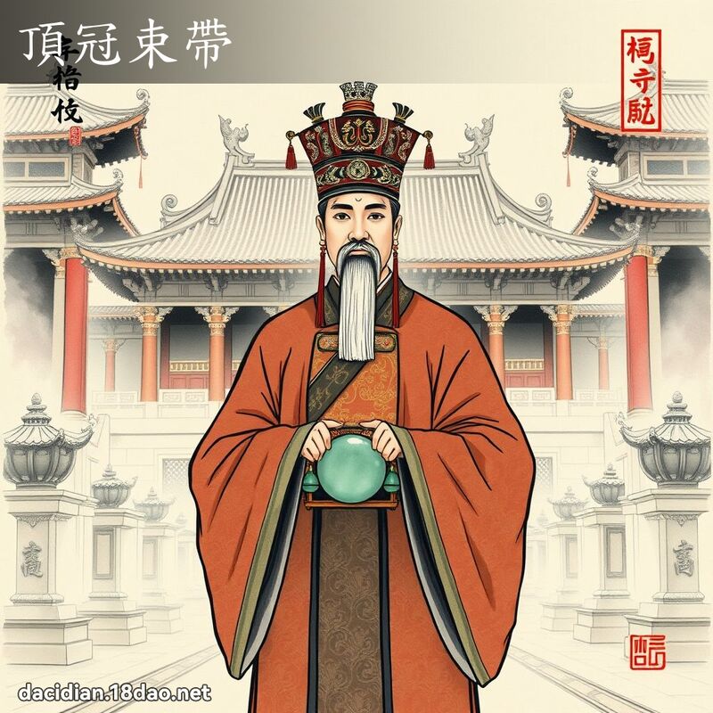 顶冠束带 配图
