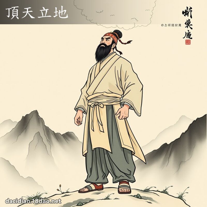 顶天立地 配图