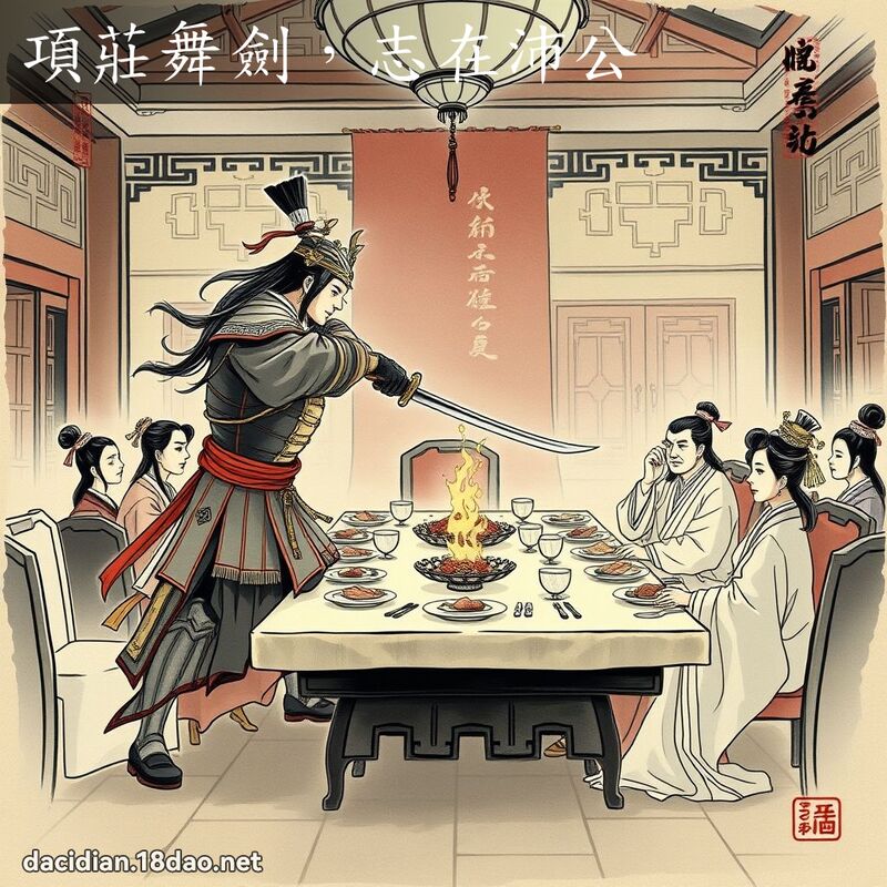 项庄舞剑,志在沛公 配图