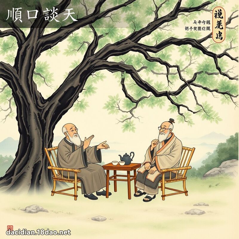 顺口谈天 配图
